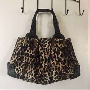 Jessica Simpson Large Animal Print Satchel